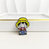 One Piece Manga Pin Anime Lapel Pins Backpacks Cute Things Vegeta Goku Brooches Badges on Backpack Brooch for Clothes Jewelry