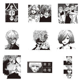 10/30/70pcs Black White Anime Tokyo Ghoul Stickers Kaneki Ken Cartoon Sticker Water Bottle Phone Notebook Cool Decals Decoration
