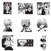 10/30/70pcs Black White Anime Tokyo Ghoul Stickers Kaneki Ken Cartoon Sticker Water Bottle Phone Notebook Cool Decals Decoration