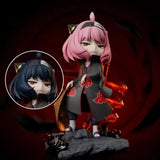 Anime Anya Spy×family Anya Forge Figures Cos Uchiha Itachi and Pain Figurine Model Naruto PVC Cute Collection Peripheral Toys