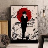 Modern Japanese Anime Canvas Wall Art  Jujutsu Kaisen Gojo Satoru Poster for Kids Room Decor Stylish Home Murals Decorative Pain