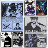 Solo leveling sung jin woo Anime Poster Art Print Anime Style Home Decor Ideal Gift Perfect Room Decor