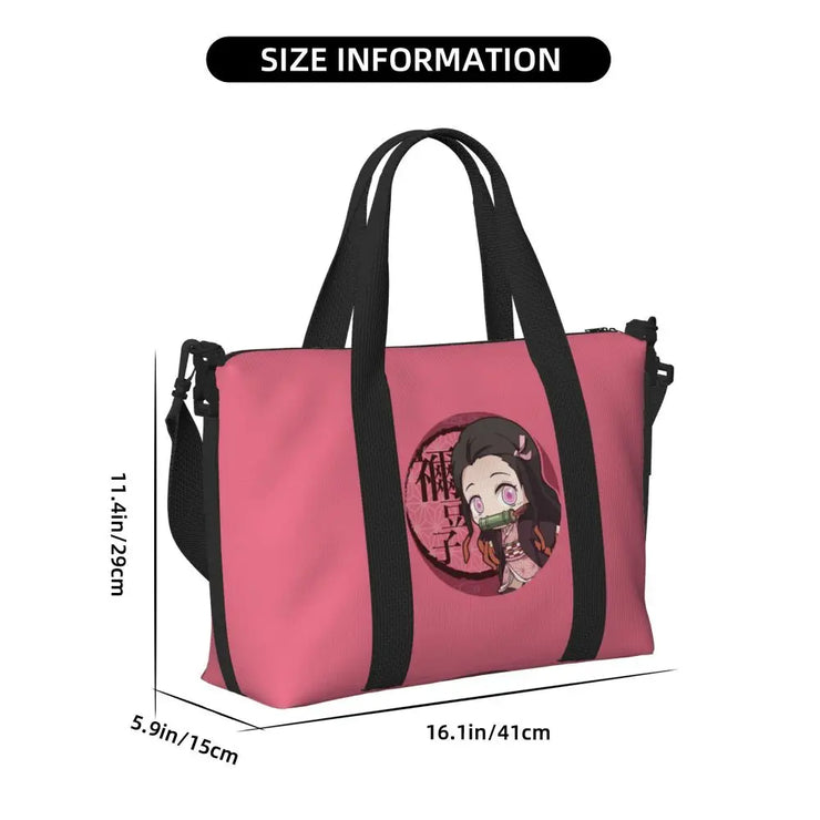 Demon Slayer Tote Bag Tanjiro & Nezuko Beach/Travel Bag