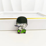 One Piece Manga Pin Anime Lapel Pins Backpacks Cute Things Vegeta Goku Brooches Badges on Backpack Brooch for Clothes Jewelry