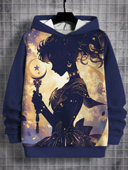 Cartoon Sailor Moons 3D Print All Seasons Children Casual Sweatshirt Cool Pullover Tops Unisex Clothes Boy Girl Hoodies