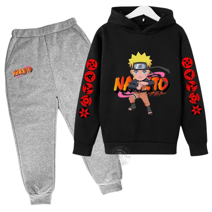 Naruto Akatsuki Cloud Hoodie Girls Boys Fashion Printed Pullover Autumn And Winter Comfortable Street Wear Best-selling Suit