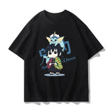 Demon Slayer Q-Version Cotton T-Shirt for Adults and Children! Nine Hashira & Main Characters Anime Short Sleeve