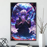 J-Jujutsu Gojo Satoru Self-adhesive Poster Figures Home Decoration Painting Wall Art Bedroom Cartoons Decor Anime Wallpaper