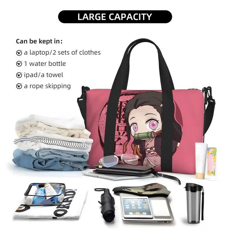 Demon Slayer Tote Bag Tanjiro & Nezuko Beach/Travel Bag