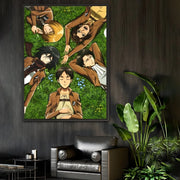 Anime A-Attack on Titans Poster Sticky Wall Art Printing Waterproof Home Living Bed Room Bar Aesthetic Decor