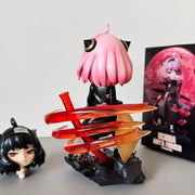 Anime Anya Spy×family Anya Forge Figures Cos Uchiha Itachi and Pain Figurine Model Naruto PVC Cute Collection Peripheral Toys