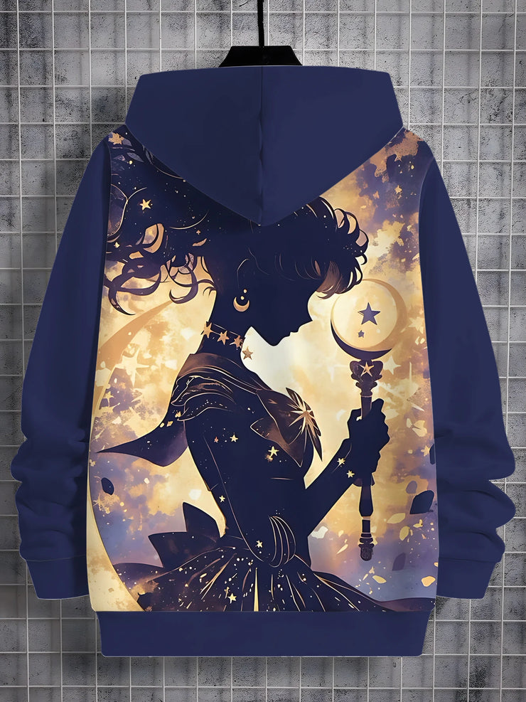 Cartoon Sailor Moons 3D Print All Seasons Children Casual Sweatshirt Cool Pullover Tops Unisex Clothes Boy Girl Hoodies