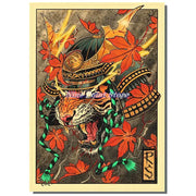 Japan Samurai Kraft paper Poster Home Wall Art Prints Pictures Bedroom Living Room Decor Murals Shop Bar Decoration