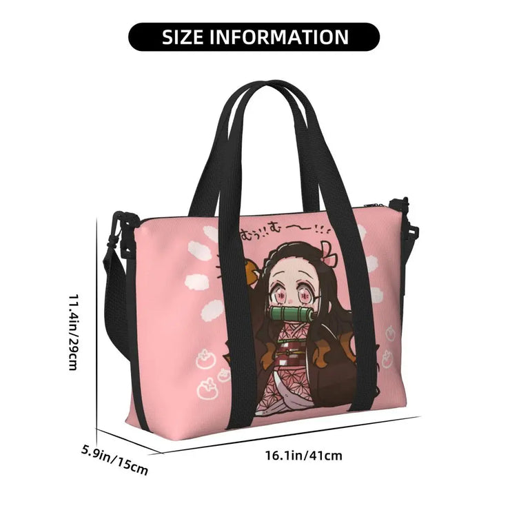 Demon Slayer Tote Bag Tanjiro & Nezuko Beach/Travel Bag