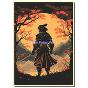 Japan Samurai Kraft paper Poster Home Wall Art Prints Pictures Bedroom Living Room Decor Murals Shop Bar Decoration