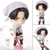 Levi Ackerman 390 417 Eren Jaeger 375 Mikasa Ackerman 365 Hange Zoe 1121 action figure PVC toys collection doll anime cartoon