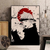 Modern Japanese Anime Canvas Wall Art  Jujutsu Kaisen Gojo Satoru Poster for Kids Room Decor Stylish Home Murals Decorative Pain