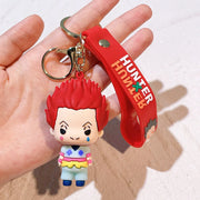 Anime Hunter x Hunter Keychain Cosplay Killua Kurapika Keyrings Resin Pendant Car Bag Key Chain Jewelry Accessories Wholesale