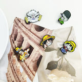 One Piece Manga Pin Anime Lapel Pins Backpacks Cute Things Vegeta Goku Brooches Badges on Backpack Brooch for Clothes Jewelry