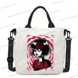 Junji Ito Cat Anime Shoulder Bag Unisex Canvas Crossbody