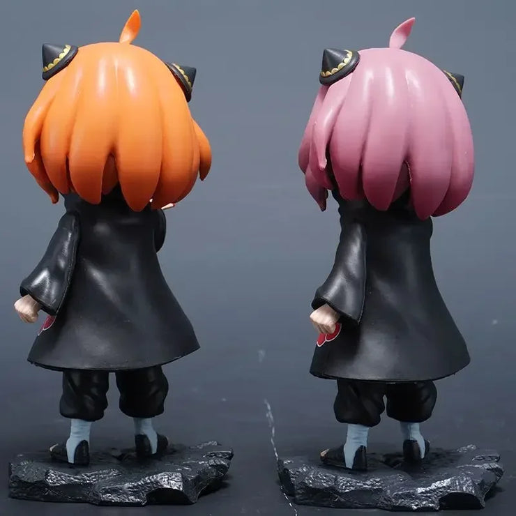 Anime Anya Spy×family Anya Forge Figures Cos Uchiha Itachi and Pain Figurine Model Naruto PVC Cute Collection Peripheral Toys
