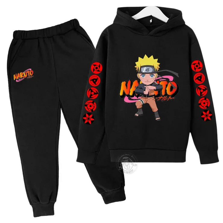 Naruto Akatsuki Cloud Hoodie Girls Boys Fashion Printed Pullover Autumn And Winter Comfortable Street Wear Best-selling Suit