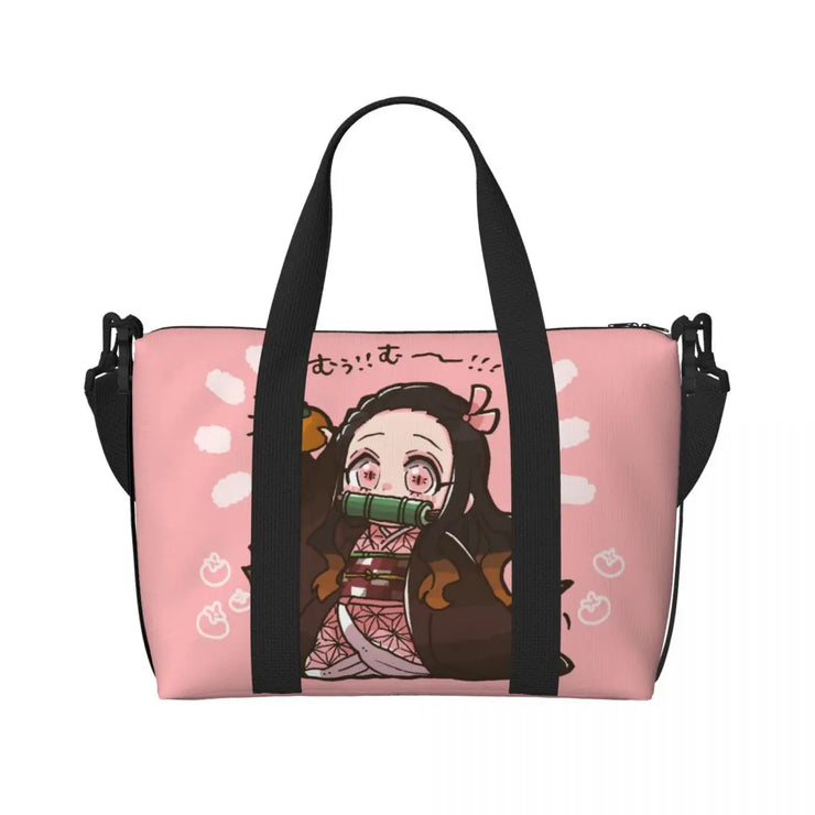 Demon Slayer Tote Bag Tanjiro & Nezuko Beach/Travel Bag