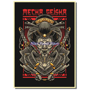 Japan Samurai Kraft paper Poster Home Wall Art Prints Pictures Bedroom Living Room Decor Murals Shop Bar Decoration