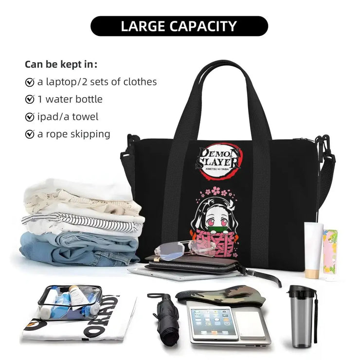 Demon Slayer Tote Bag Tanjiro & Nezuko Beach/Travel Bag