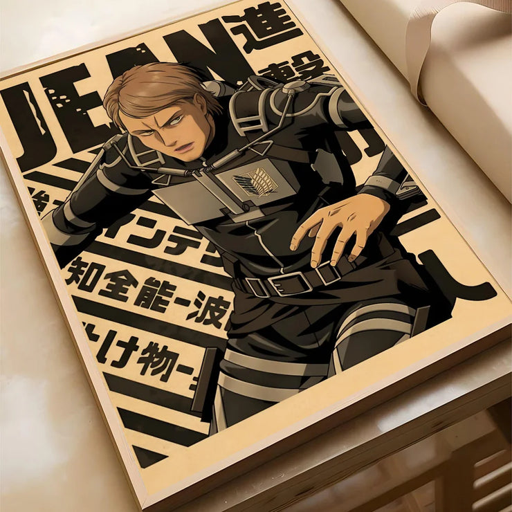 EPC Attack On Titan Season Eren Japanese Anime Classic Poster HD Posters Home Room Bar Cafe Decor Art Wall Painting Picture