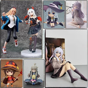 Anime Wandering Witch Elaina Figure Little Devil Figurine GK Power Action Figures Chainsaw Man Model PVC Collectible Toys Gift