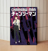 Classic Anime Chainsaw -man Poster Print Canvas Art Pictures Home for Living Room and Bedroom Wall  Decor Frameless Painting
