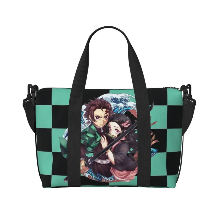 Demon Slayer Tote Bag Tanjiro & Nezuko Beach/Travel Bag