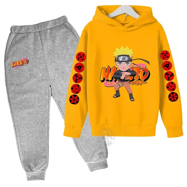 Naruto Akatsuki Cloud Hoodie Girls Boys Fashion Printed Pullover Autumn And Winter Comfortable Street Wear Best-selling Suit