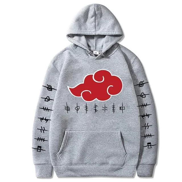 New Akatsuki Cloud Fun Printed Men's Y2K Hoodie Fashion Printed Pullover Autumn & Winter Comfortable Best Selling Hip Pop Top