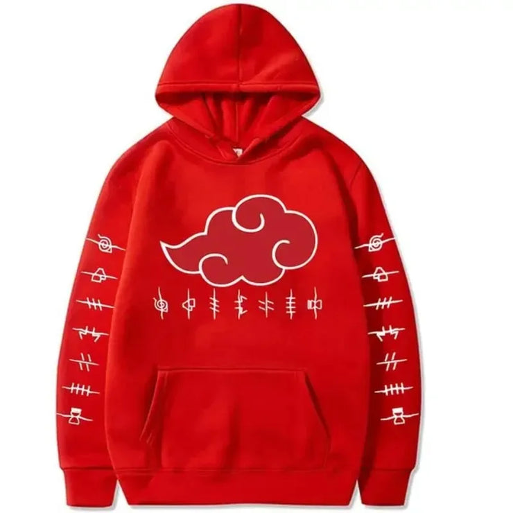 New Akatsuki Cloud Fun Printed Men's Y2K Hoodie Fashion Printed Pullover Autumn & Winter Comfortable Best Selling Hip Pop Top