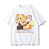 Demon Slayer Q-Version Cotton T-Shirt for Adults and Children! Nine Hashira & Main Characters Anime Short Sleeve