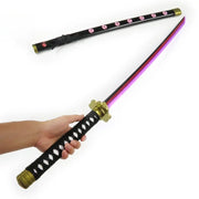 40inch Luminou Roronoa Zoro Katana Sword Led Light Anime Zoro Cosplay Prop Real Japanese Katana Original Samurai Sabre Kid Toy