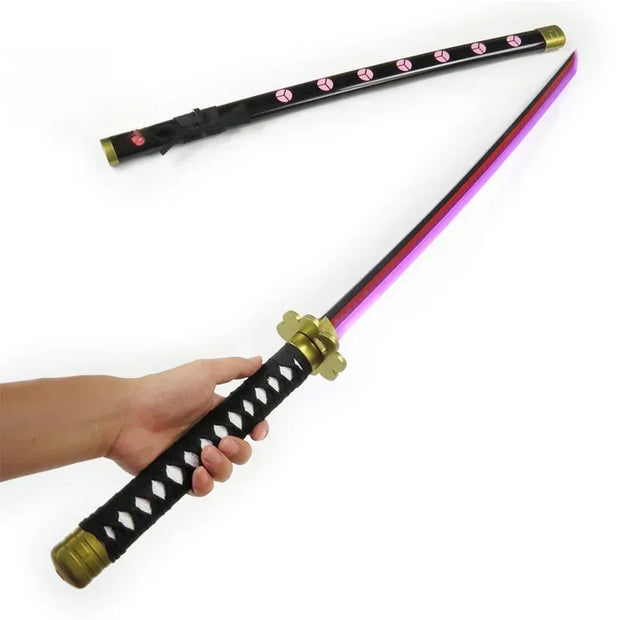 40inch Luminou Roronoa Zoro Katana Sword Led Light Anime Zoro Cosplay Prop Real Japanese Katana Original Samurai Sabre Kid Toy