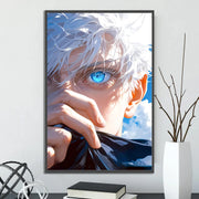J-Jujutsu Gojo Satoru Self-adhesive Poster Figures Home Decoration Painting Wall Art Bedroom Cartoons Decor Anime Wallpaper