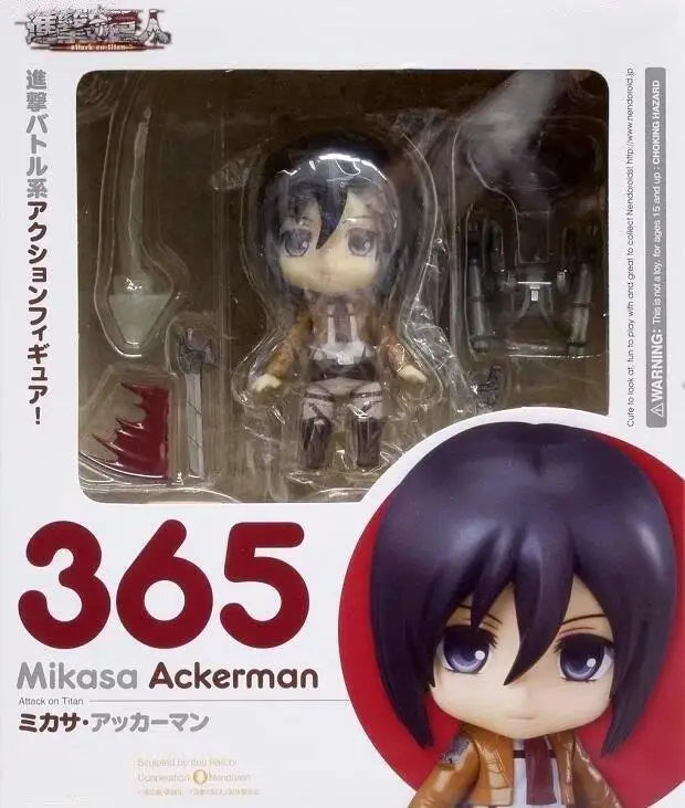 Levi Ackerman 390 417 Eren Jaeger 375 Mikasa Ackerman 365 Hange Zoe 1121 action figure PVC toys collection doll anime cartoon