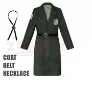 Attack on Titan Eren Levi Cosplay Costume Women Men Shingeki No Kyojin Scouting Legion Soldier Jacket Coat Windbreaker Uniform