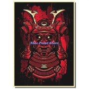 Japan Samurai Kraft paper Poster Home Wall Art Prints Pictures Bedroom Living Room Decor Murals Shop Bar Decoration