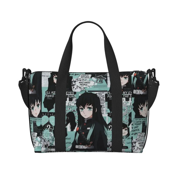 Demon Slayer Tote Bag Tanjiro & Nezuko Beach/Travel Bag