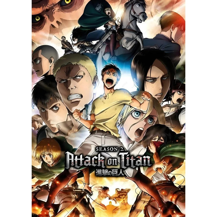 Anime A-Attack on Titans Poster Sticky Wall Art Printing Waterproof Home Living Bed Room Bar Aesthetic Decor