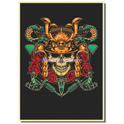 Japan Samurai Kraft paper Poster Home Wall Art Prints Pictures Bedroom Living Room Decor Murals Shop Bar Decoration