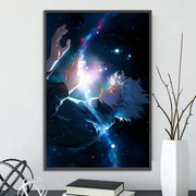 J-Jujutsu Gojo Satoru Self-adhesive Poster Figures Home Decoration Painting Wall Art Bedroom Cartoons Decor Anime Wallpaper