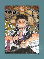 Modern Anime Canvas Wall Art  Demon Slayer Shinazugawa Sanemi Poster  Modular Home Decor for Living Room  Printed Painting