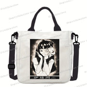 Junji Ito Cat Anime Shoulder Bag Unisex Canvas Crossbody