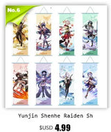 Genshin Impact Scroll Canvas Painting Columbina Sandrone Flins Home Decor Wall Hanging Anime Poster Wall Art Room Decoration